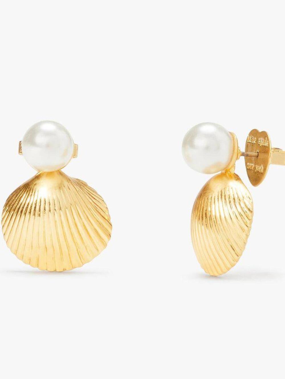Kate Spade Reef Treasure Shell Stud Earrings